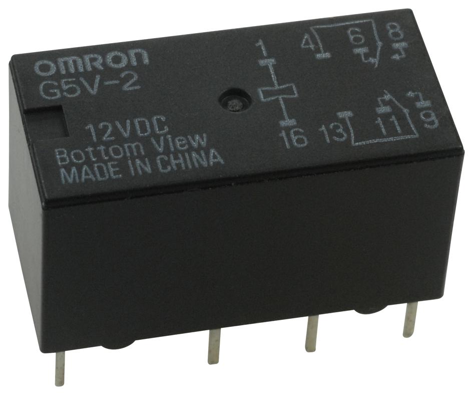 G5V 2 DC12 Omron Electronic Components Relevador de Señal 12 VDC DPDT