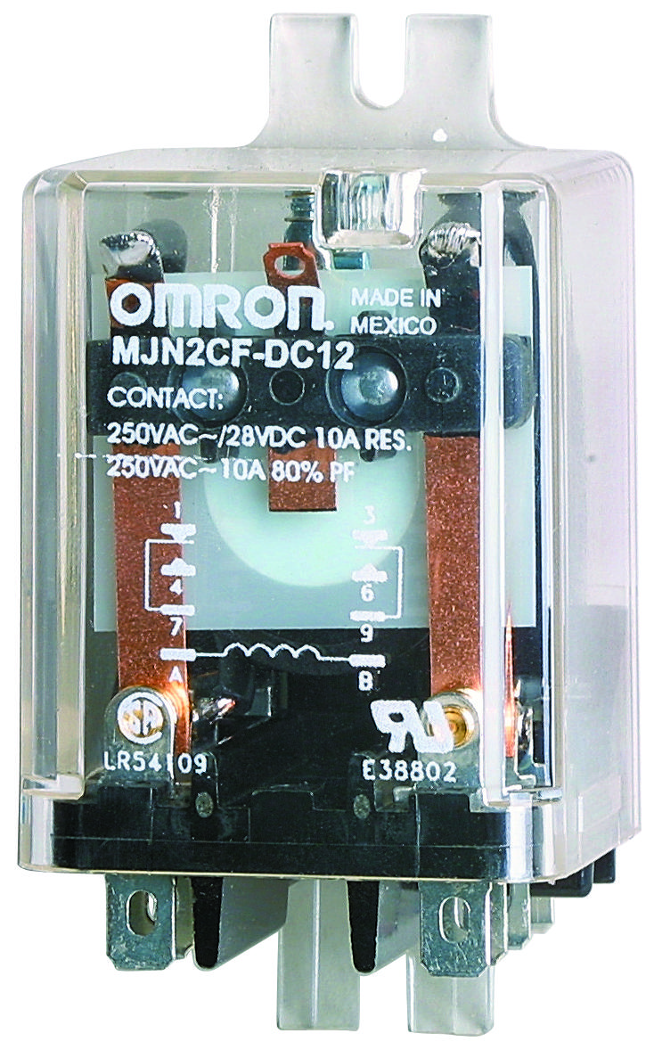 Mjn Cf Dc Omron Industrial Automation Relevador De Potencia Dpdt