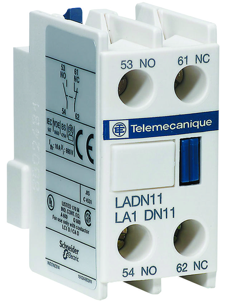 LADN11 Schneider Electric Contacto Auxiliar Schneider TeSys D CAD