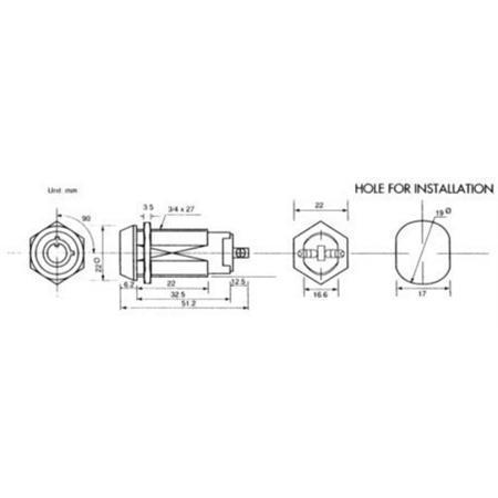 Philmore Interruptor De Llave Encendido Apagado Spst