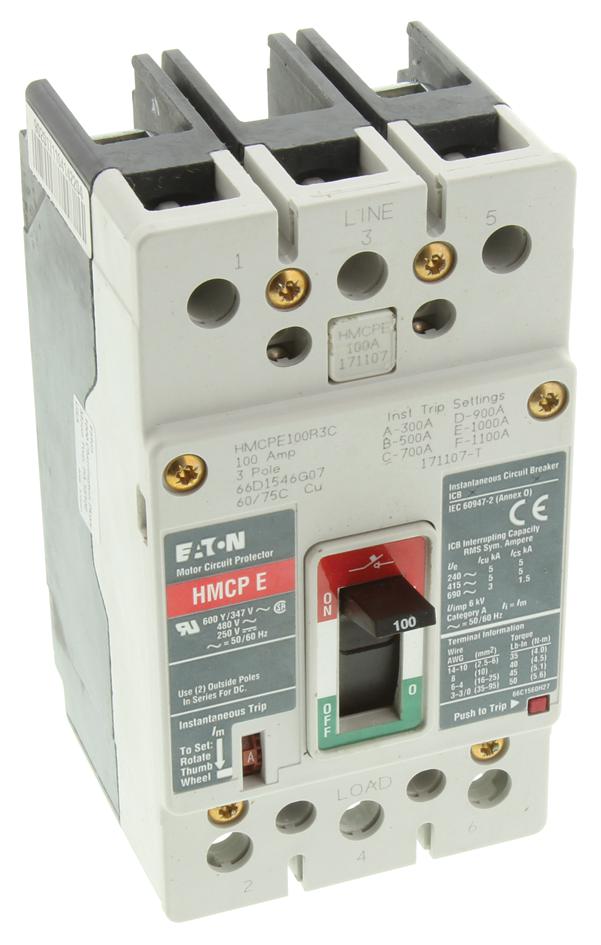 HMCPE100R3C Eaton Cutler Hammer Thermal Magnetic Circuit Breaker