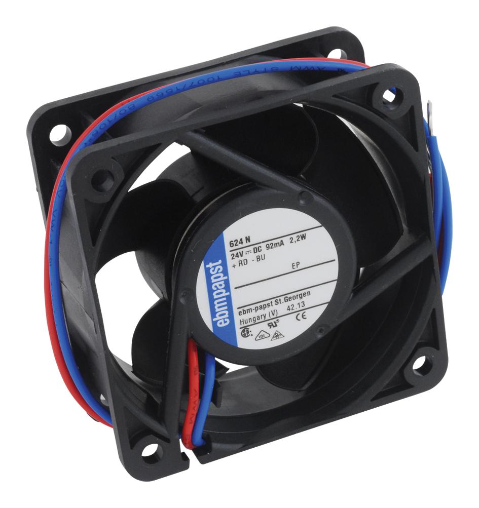 624N Ebm Papst DC Axial Fan 24 V Square