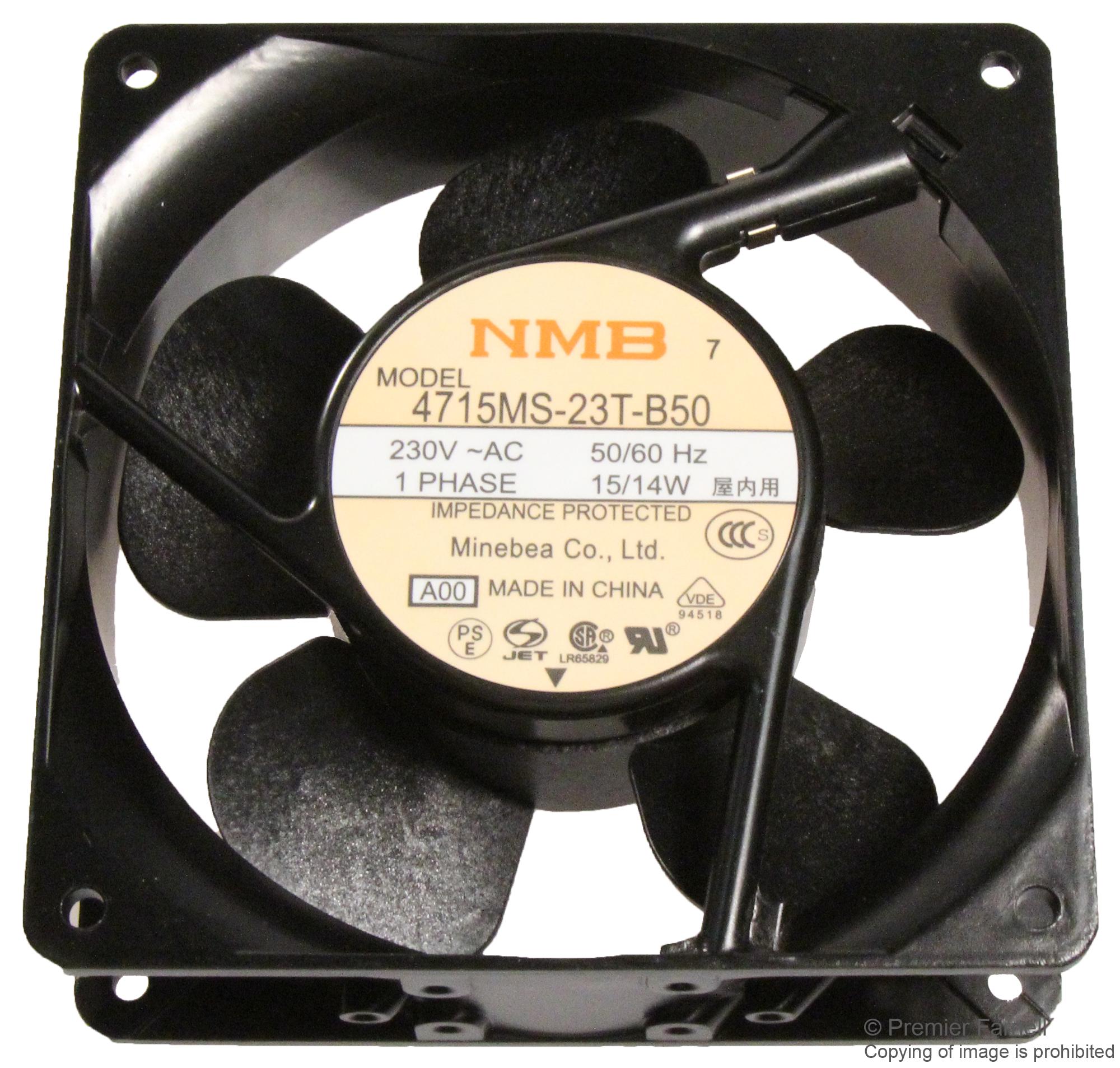 4715MS 23T B50 A00 Nmb Technologies Ventilador Axial De CA 230V