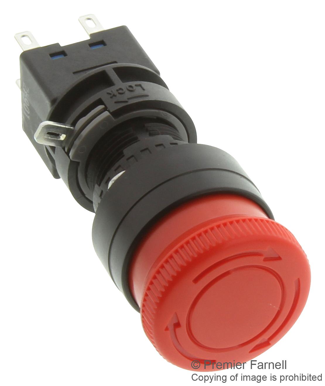 HA1B V2E2R Idec Interruptor Para Paro De Emergencia DPST NC