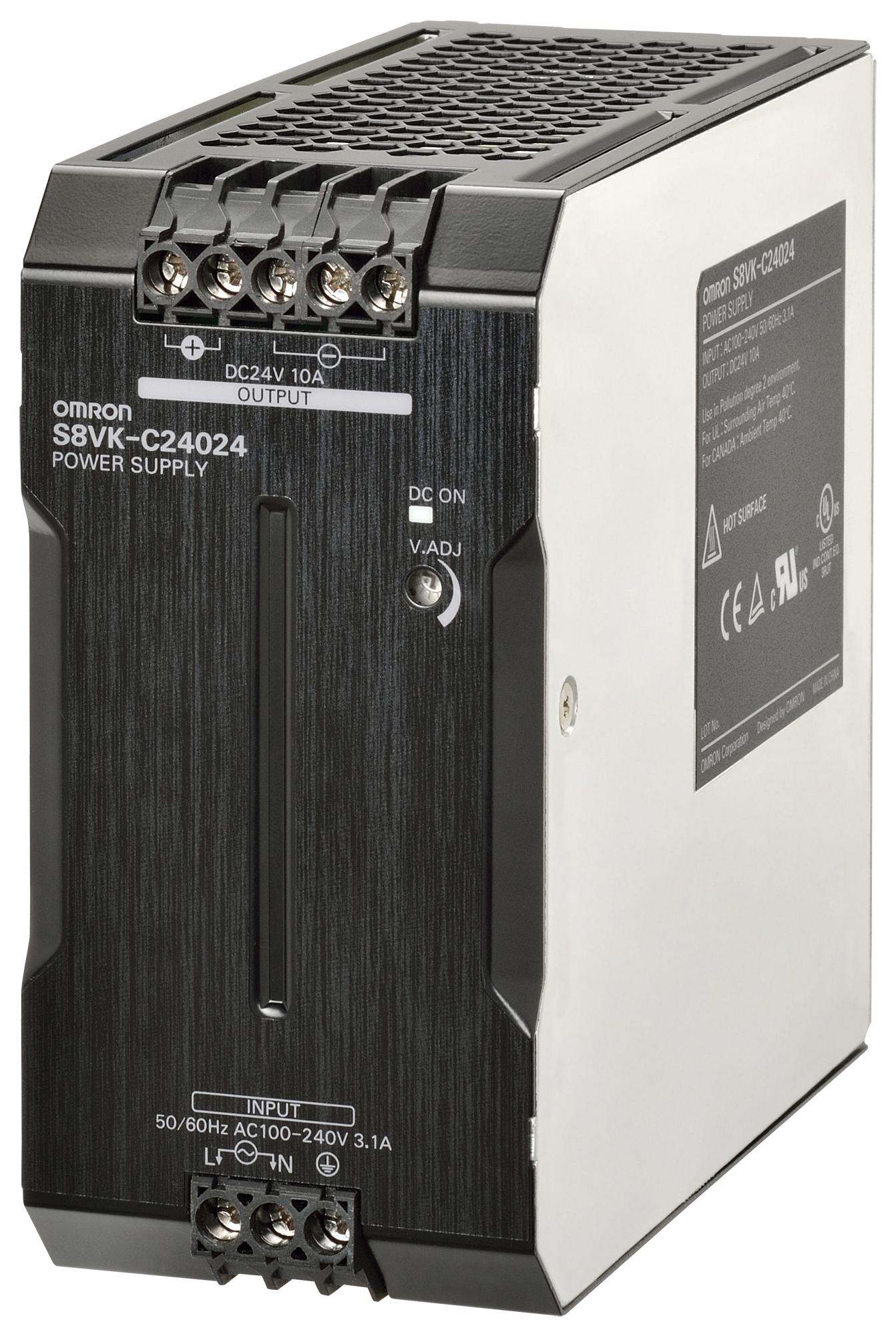 S8VK-C24024 - Omron - POWER SUPPLY, AC-DC, 24V