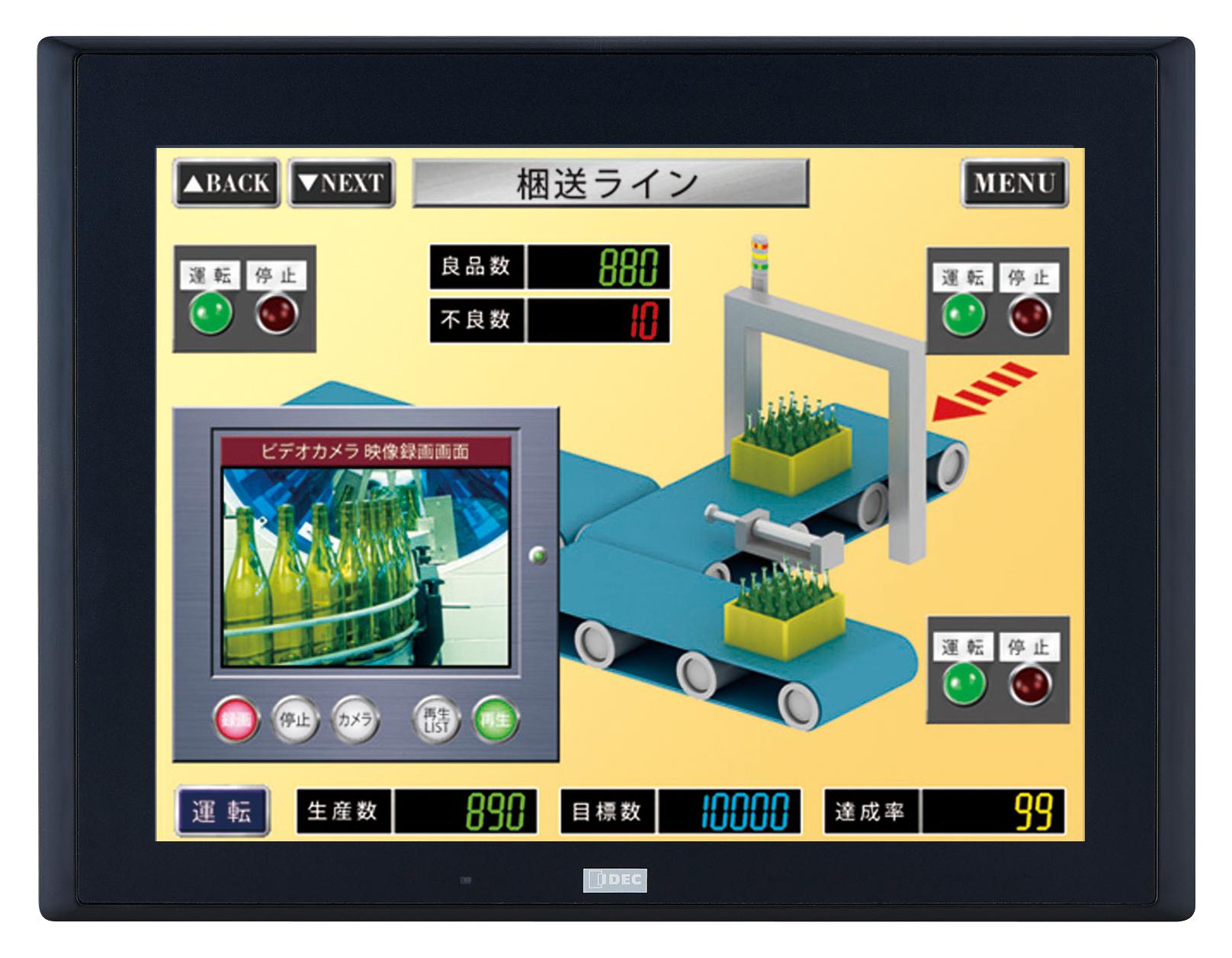 HG4G-VCXT22MF-B IDEC, OPERATOR INTERFACE, 1024 X 768P, 12.1