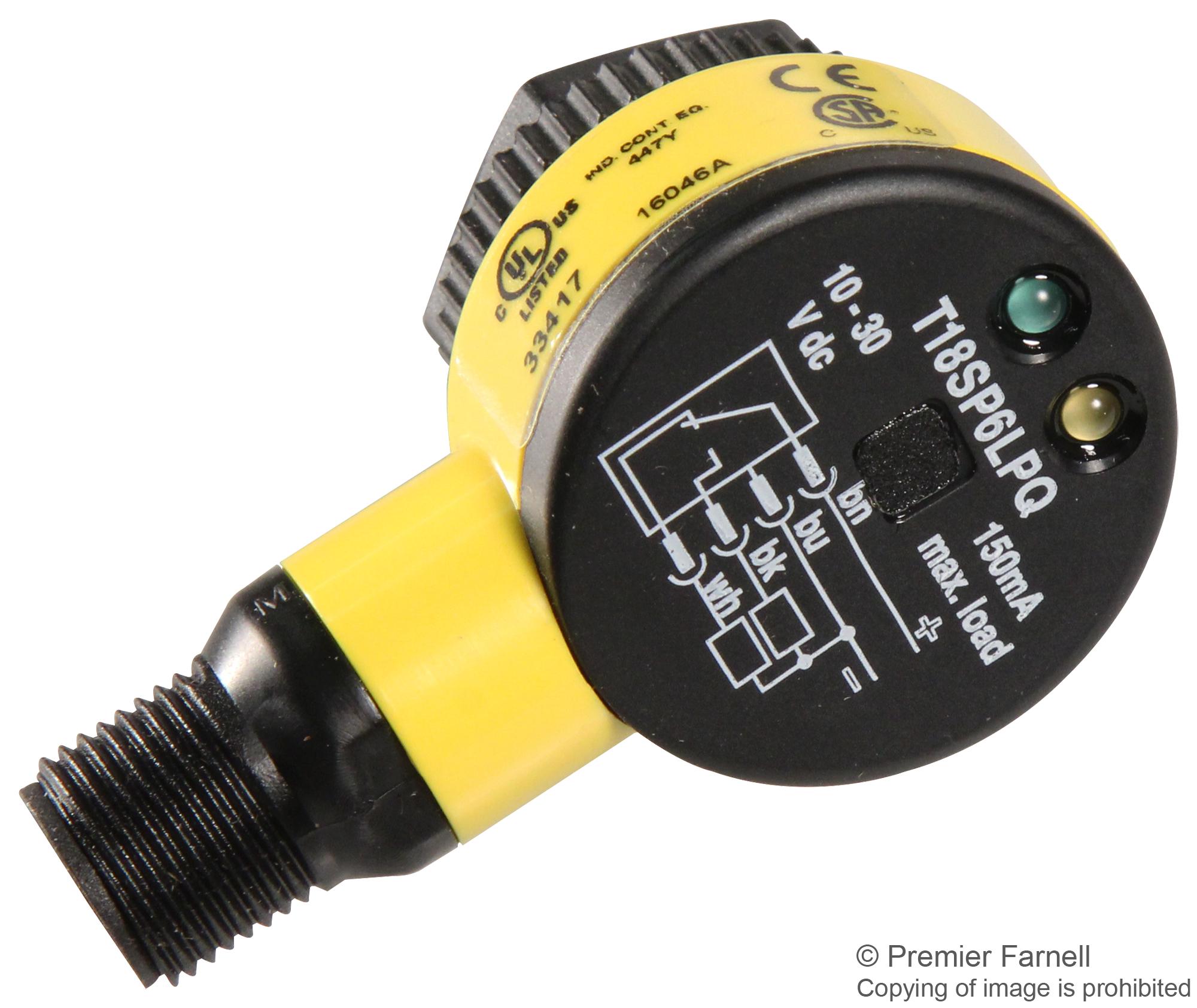 T18SP6LPQ Banner Engineering Sensor Fotoeléctrico, Serie T18, EZBeam