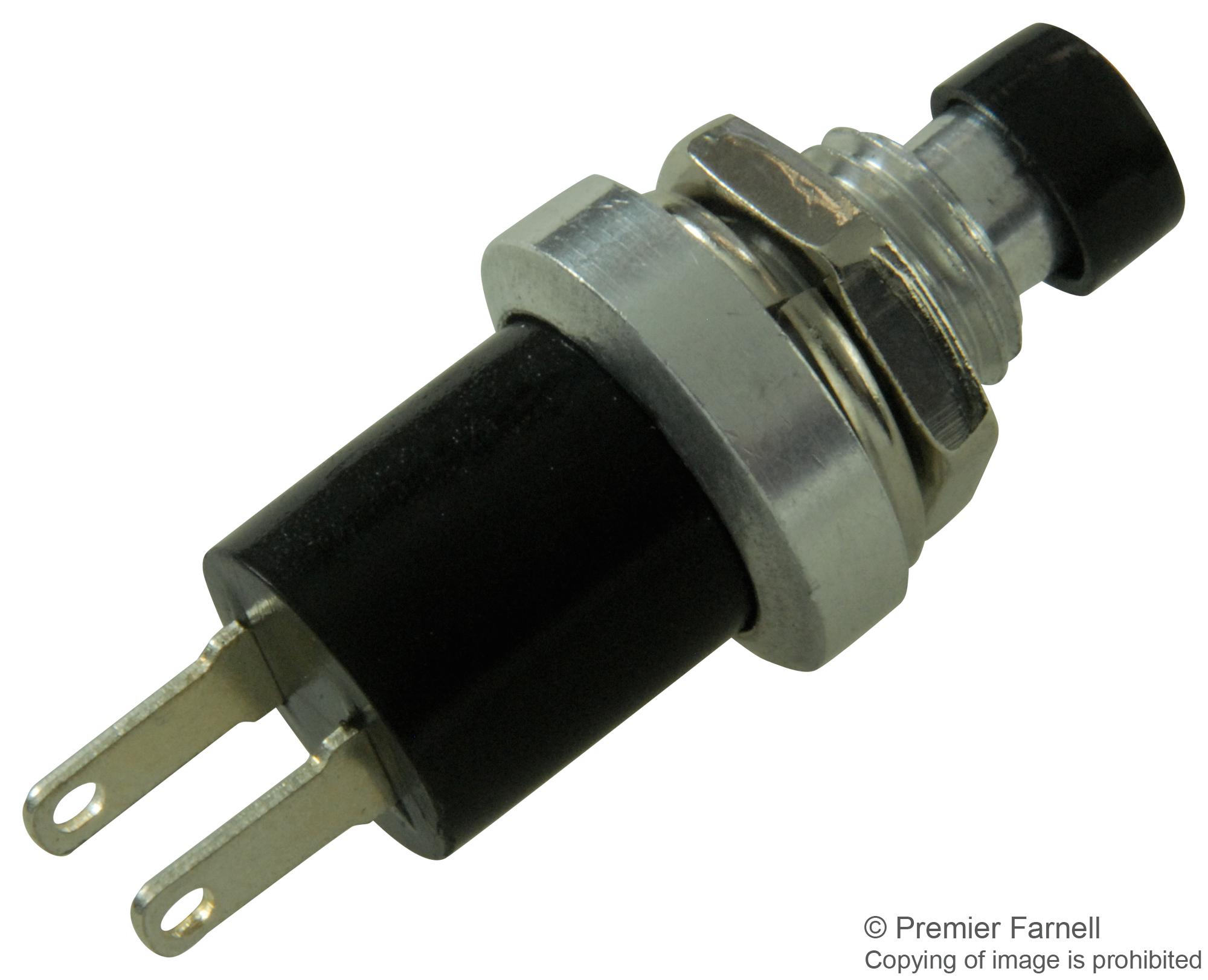 SWITCH BLACK PUSH TO BREAK. Pro SWITCH, PUSHBUTTON, 500mA