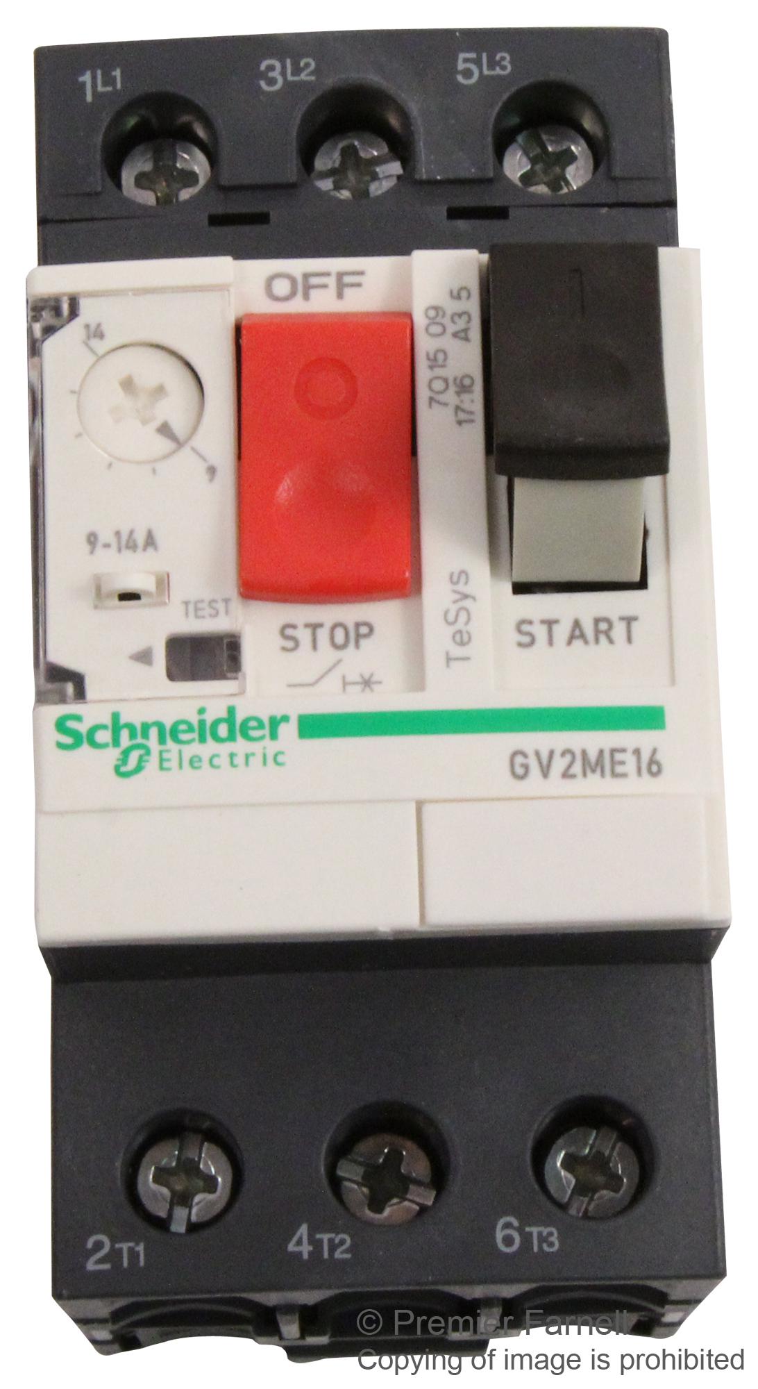 GV2ME16 Schneider Electric Interruptor de Circuito, Protección de