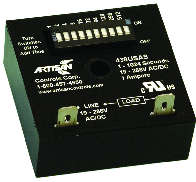 438usas Artisan Controls Time Delay Solid State Relay Montaje En Panel 1 A