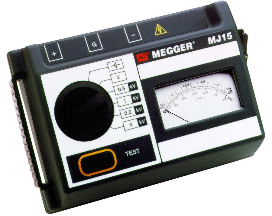 MJ15 Megger Probador de Aislamiento, Analogue Megohmmeter, 500V