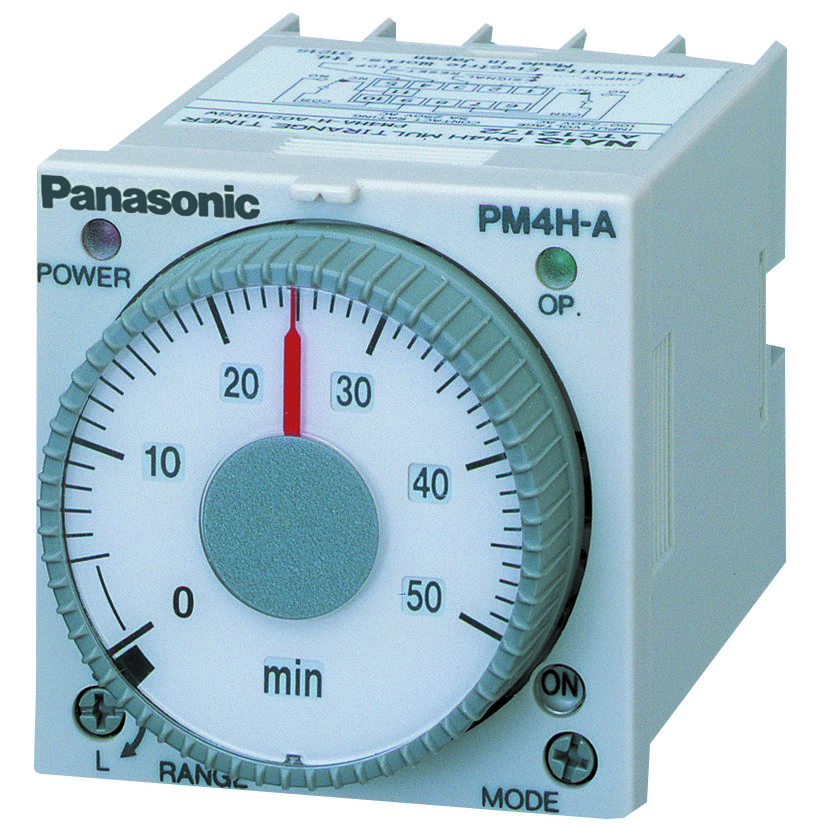 PM4HS-H-AC240V - Panasonic - Temporizador Analógico, DIN48, Serie PM4H-S