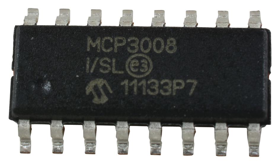 MCP3008T-I/SL - Microchip - Convertidor Analógico a Digital, 10 bit ...