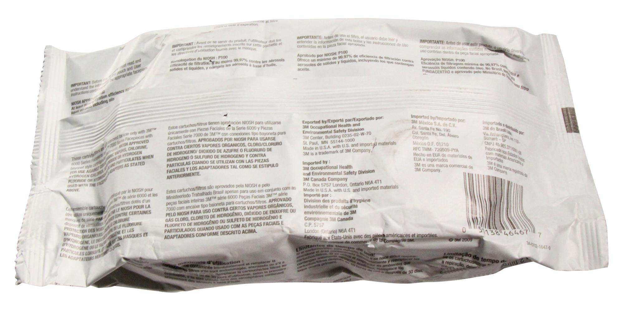 60923 3M, Respirator Accessory, Filter Cartridge, Vapor | Newark