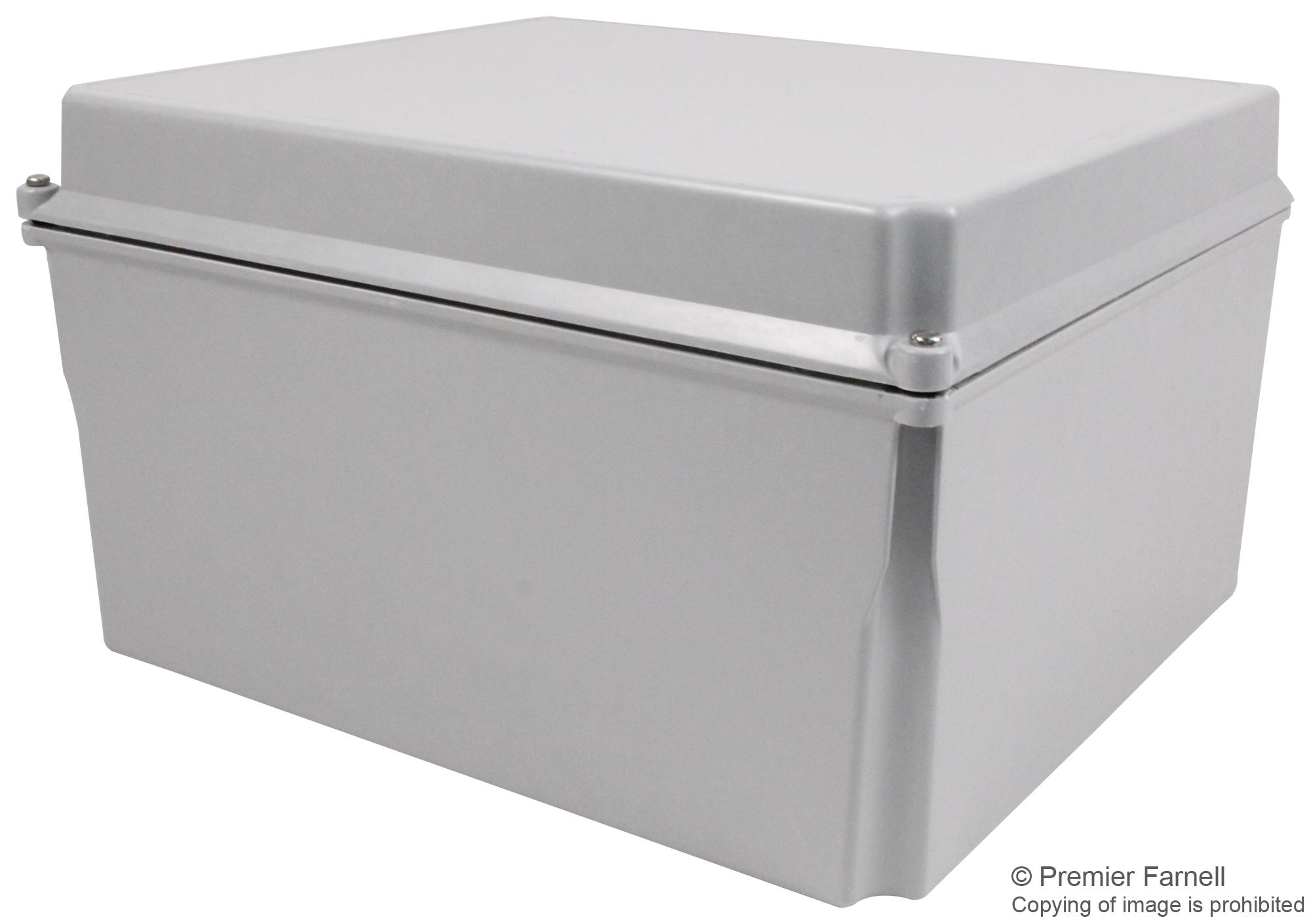 Hoffman 138FG Small Fiberglass Enclosure – Waterproof, 12x14x7, A-14128CHSCFG