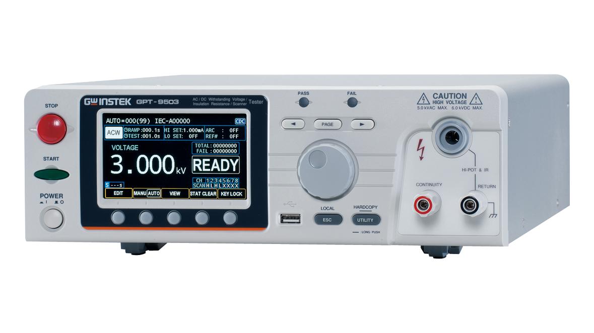GPT-9503 GW INSTEK, Probador de Seguridad Eléctrica, Hipot, GPT