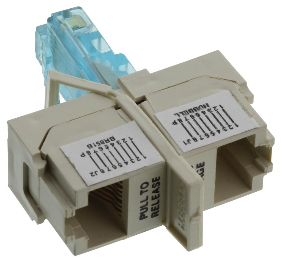Hubble Rj45 BR851B - Hubbell Wiring Devices - Adaptador En-Línea, RJ45, RJ45