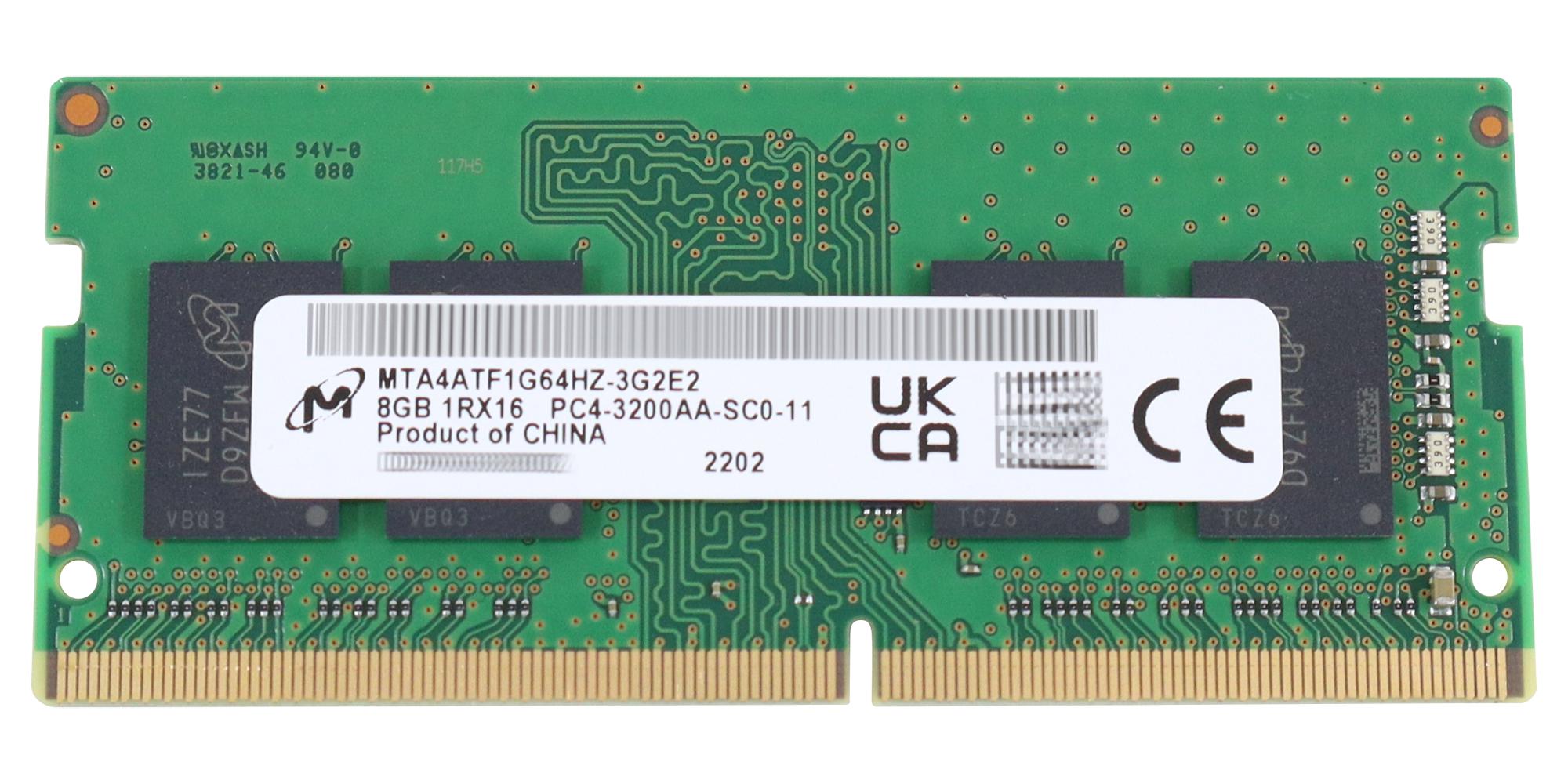 MTA4ATF1G64HZ-3G2E2 MICRON, Módulo de Memoria RAM, 8 GB, 3.2 GHz