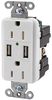 HUBBELL WIRING DEVICES USB15X2XGY
