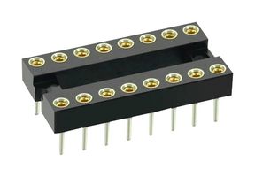 HARWIN D2816-42 CONNECTOR, DIP SOCKET, 16 POSITION, PC BOARD