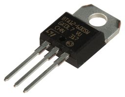 STMICROELECTRONICS BTA12-600SWRG THYRISTOR, TRIAC, 600V, TO-220AB-3