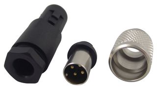 BINDER 99 0409 00 04 CIRCULAR CONNECTOR, PLUG, 4 VÃAS, GUÃA