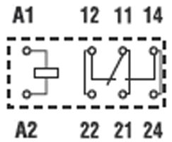 40.61.7.024.0000 - POWER RELAY SPDT-CO 24VDC, 16A, PC BOARD