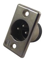 DELTRON COMPONENTS 703-0300 PLUG, XLR, PANEL, TRIPOLAR