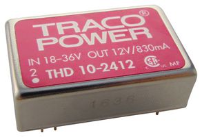 TRACO POWER THD 10-2412 CONVERTIDOR, CC/CC, 10W, 12V/0.84A