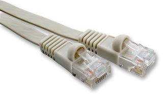 VIDEK 2966-1.5F LEAD, FLAT CAT6 UTP, BEIGE, 1.5M
