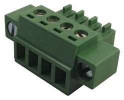 MULTICOMP PRO MC421-381004 Wire-To-Board Connector, Locking, MC421 Series, Screw, Plug, 4, 3.81 mm, Tin Plated Contacts RoHS Compliant: Yes
