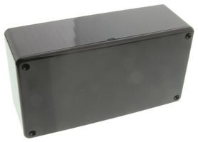 HAMMOND 1591DSBK Enclosure, IP 54, Integral Card Guides,