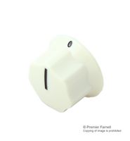 MULTICOMP CF-W2-91-S(6.4)W6 KNOB, 25MM, ALMOND, SCREW 6.4 SHA