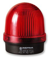 WERMA 20010000 BEACON, BASE MOUNT, 12-240V, RED