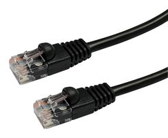 VIDEK 2965-1.5BK PATCH LEAD, CAT5E, BLACK, 1.5M