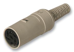 HIRSCHMANN 930152517 DIN Audio / Video Connector, Socket, 6, Cable Mount, Plastic Body, Tin Plated Contacts RoHS Compliant: Yes