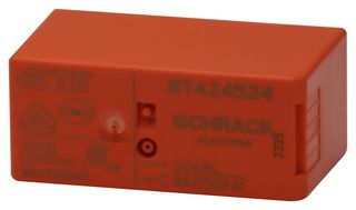 SCHRACK - TE CONNECTIVITY RT424524 General Purpose Relay, RT2 bistable Seri
