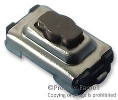 ALPS ALPINE SKQYAAE010 PUSHBUTTON SWITCH, SPST, 50mA 12V SOLDER