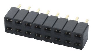 SAMTEC SLW-116-01-G-S PCB RCPT, 16POS, 1ROW, 2.54MM, THT