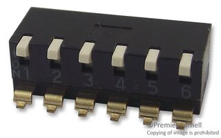 ARATAS (FORMERLY OMRON COMPONENTS) A6SR-6104 SWITCH, DIL, 6WAY, SMD
