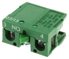 MULTICOMP PRO RAS-BCBNO CONTACT BLOCK, 10 A, 240 V, 1POLE, SCREW