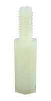DURATOOL D01493 HEX THREADED SPACER, 11MM, NYLON66, NAT