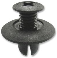 DURATOOL D01498 RIVET, DIA 9.9MM, NYLON 6.6, BLK, PK100