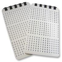 MULTICOMP PRO WMB-1 MARKER, SELF ADH, 0-9 (45 STRIPS OF 7)