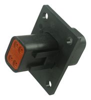 DEUTSCH - TE CONNECTIVITY DT04-4P-CL06 RECEPT, FLANGE, THIN WALL, 4WAY, PIN