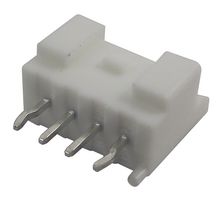 JST / JAPAN SOLDERLESS TERMINALS B04B-PASK-1 (LF)(SN) MACHO, PA, 4 VÃAS, TOP, 2 MM, W/BOSS