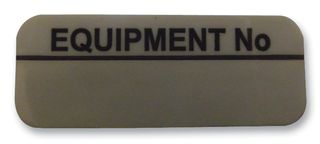MULTICOMP PRO 7827642 LABEL, EQUIPMENT NO, PK100