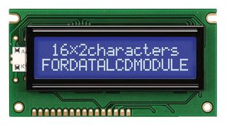FORDATA FC1602E04-NSWBBW-91LE DISPLAY, ALPHANUMERIC, 16X2, WHITE