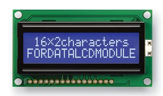 FORDATA FC1602L03-NSWBBW-91LE DISPLAY, ALPHANUMERIC, 16X2, WHITE