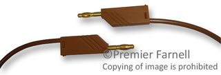 HIRSCHMANN TEST AND MEASUREMENT 934061705 TEST LEAD, BROWN, 500MM, 60V, 32A